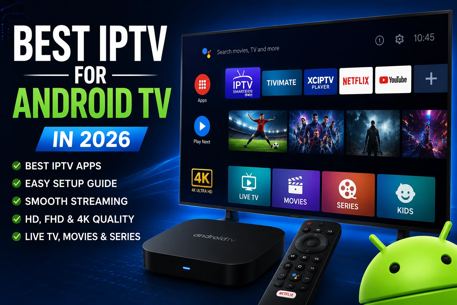 Best IPTV for Android TV in 2026 with app comparison and setup strategy